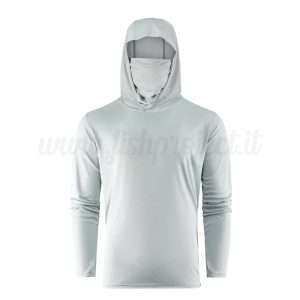 Maglia Grundéns Tough Sun Masked Hoodie - Iceberg