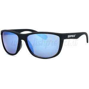 Occhiali Rapala WAHOO Matteblack Blue Mirror
